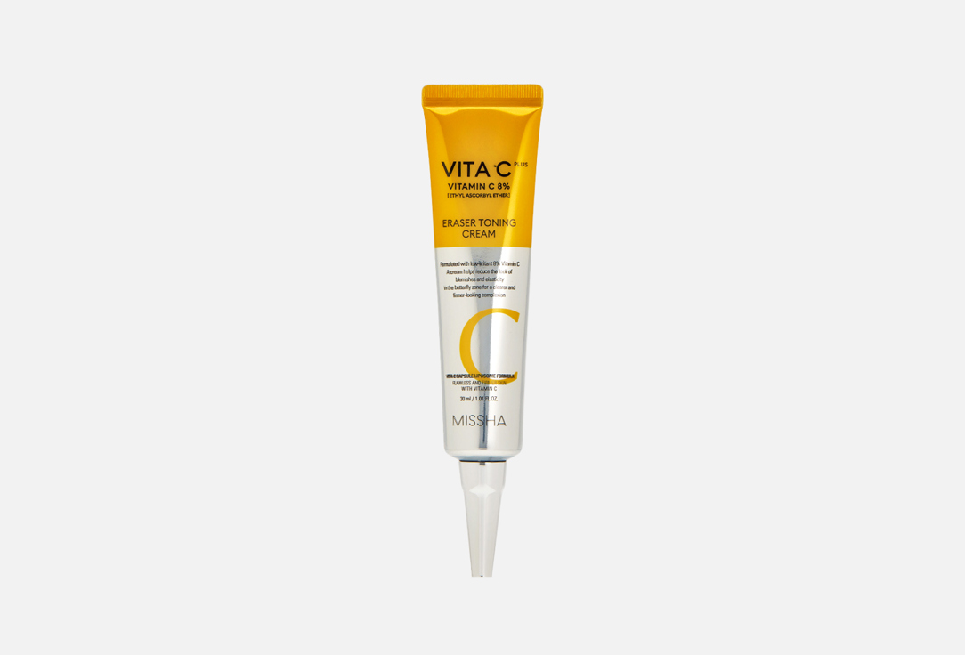 Крем-ластик для лица MISSHA Vita C Plus Eraser Toning Cream 30 мл тонер для сияния кожи с витамином с vita c plus missha фл 200мл