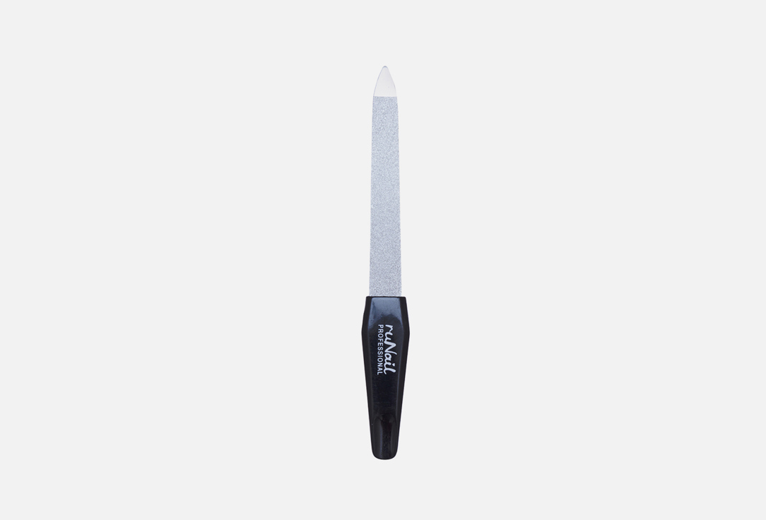 Пилка для натуральных ногтей металлическая с алмазным напылением 14 см, 180  Runail Professional Nail file  