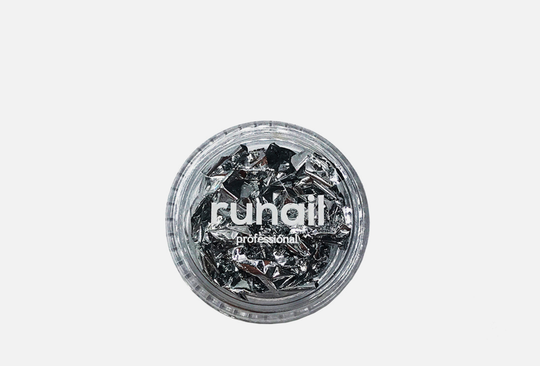 Дизайн для ногтей Поталь Серебро RUNAIL PROFESSIONAL Nail Art Design 1 шт набор runail фольга для дизайна ногтей поталь 4x100 см розовая 3 шт
