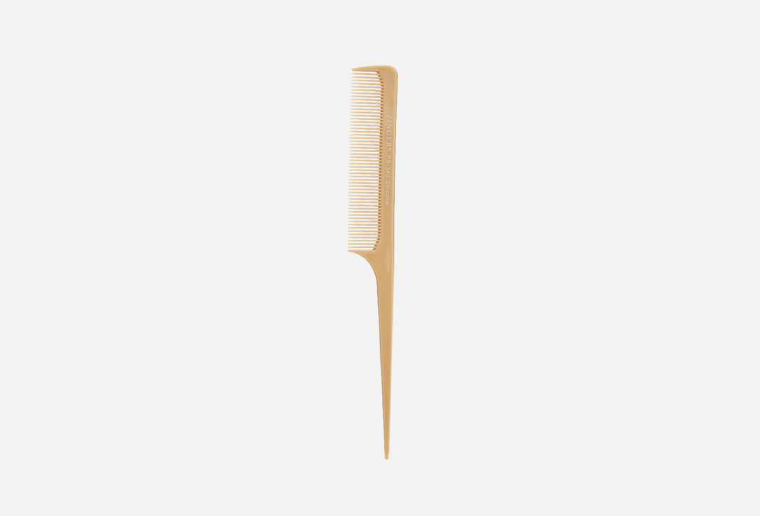zinger расческа гребень комбинированная silicone combs ps 346 18 6 см Расческа для волос ZINGER PS-340- С, песочный 1 шт