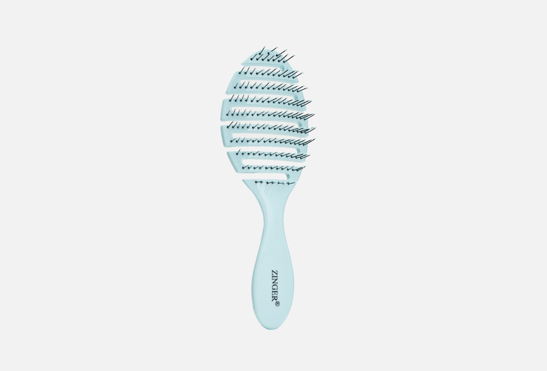 Расческа для волос ZINGER OS-5047, голубой 1 шт массажная расческа для волос zinger с пластиковыми зубьями в ассортименте