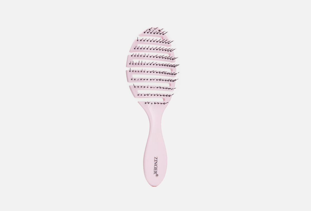 Расческа для волос ZINGER OS-5047, розовый 1 шт расческа для волос массажная ameli для мокрых волос гнущаяся 1 шт