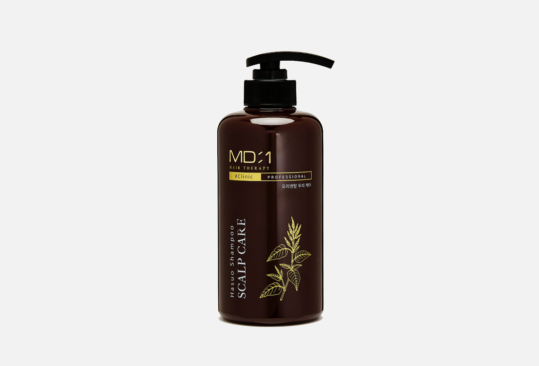 укрепляющий шампунь для волос с травяным комплексом md 1 hair therapy hasuo scalp care shampoo 500мл Укрепляющий шампунь для волос с травяным комплексом MD-1 Hasuo Scalp Care Shampoo 500 мл