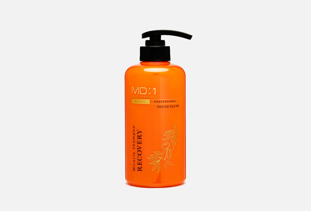 цена Восстанавливающий шампунь для волос с маслом арганы MD-1 Miracle Recovery Shampoo 500 мл