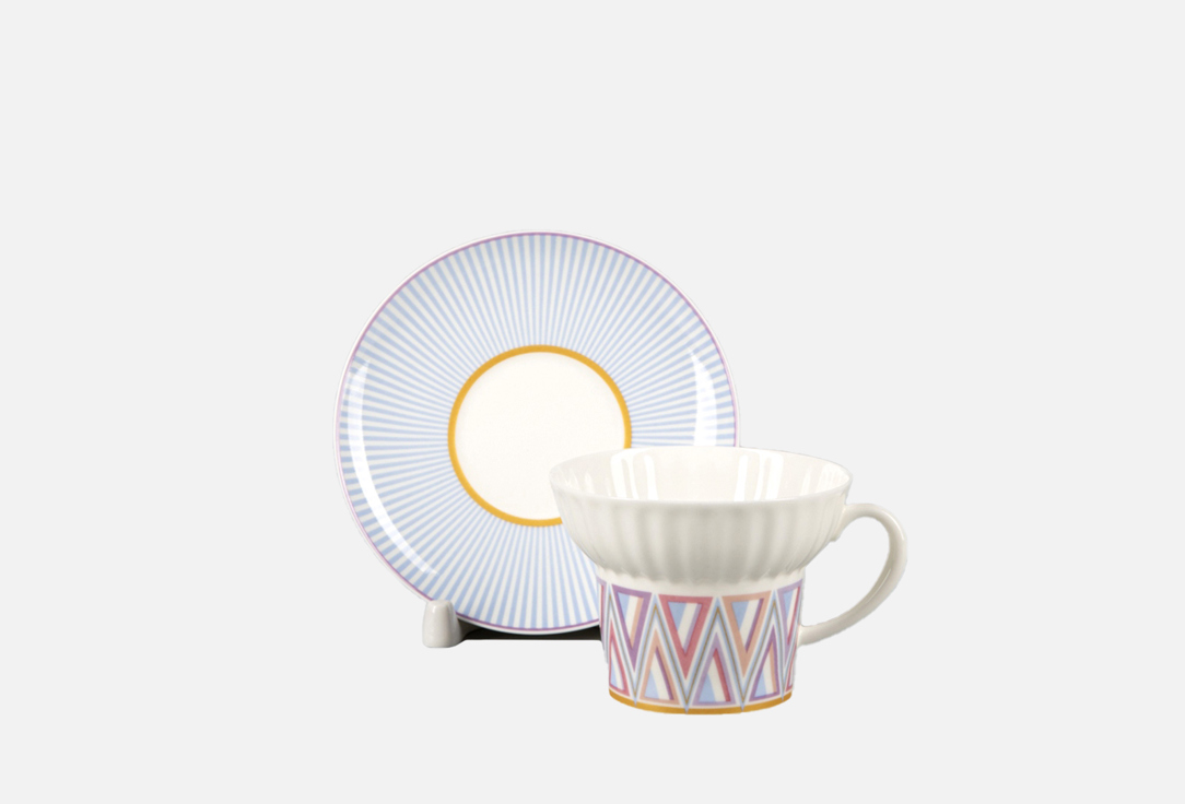 Изображение товара кофейная пара Императорский фарфоровый завод Геометрия 1