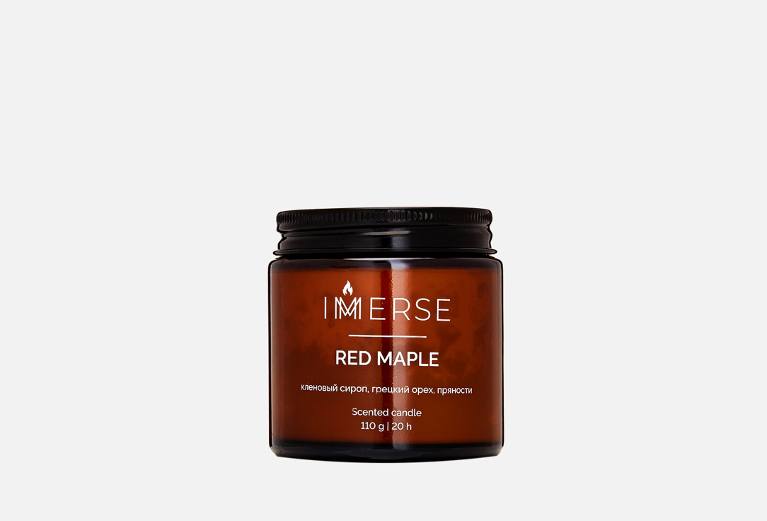 Ароматическая свеча IMMERSE RED MAPLE 110 мл фото