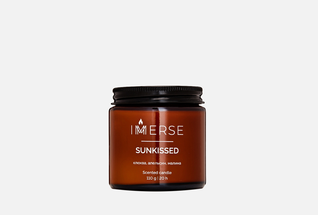 Изображение товара Ароматическая свеча IMMERSE SUNKISSED из кокосового воска с древесным фитилем 110 мл