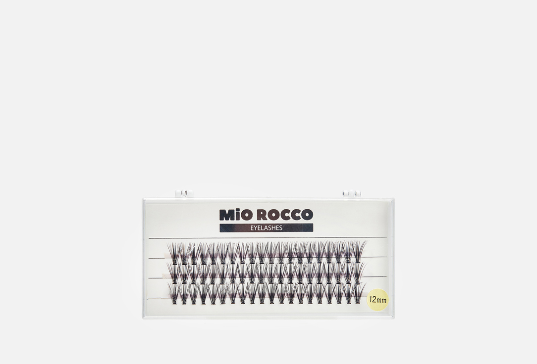 Накладные ресницы пучки 20D 12 мм MiO ROCCO NESURA LASHES черный