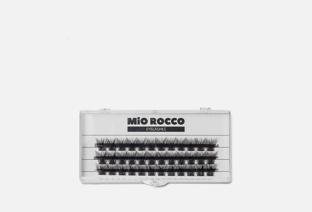 Накладные ресницы пучки с широким основанием 12 мм MiO ROCCO NESURA  LASHES черный