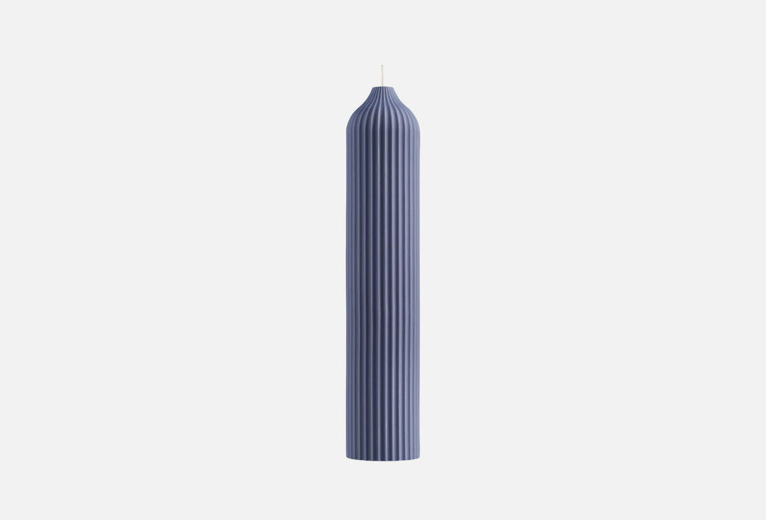 Свеча декоративная  Tkano синий, 25.5 см 