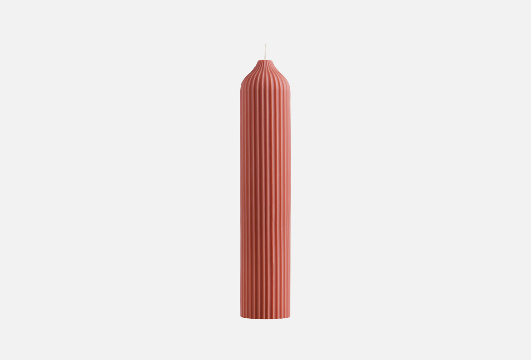 Свеча декоративная TKANO Терракотовый, 25.5 см 1 шт свеча декоративная