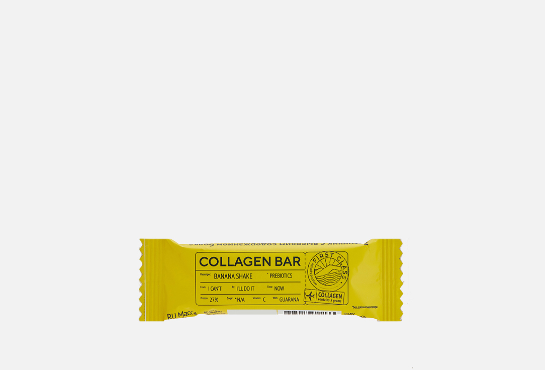 Батончик с высоким содержанием белка Protein Rex Collagen bar Банановый шейк 