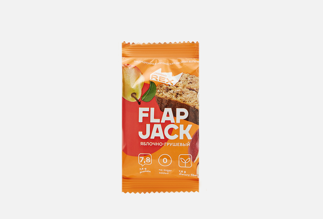 Печенье овсяное протеиновое ProteinRex FlapJack яблочно-грушевое 