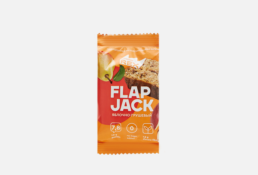Изображение товара Печенье овсяное протеиновое ProteinRex FlapJack яблочно-грушевое