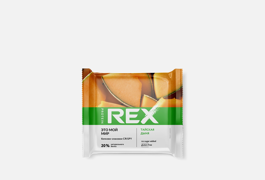 хлебцы protein rex протеино злаковые банановый трайфл 20% протеина 55г Хлебцы протеино-злаковые PROTEINREX Crispy Тайская дыня 1 шт