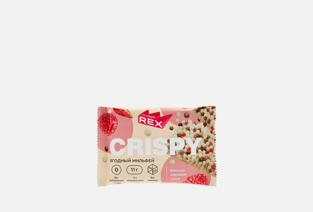 

Хлебцы протеино-злаковые PROTEINREX, Crispy Ягодный мильфей 1 шт