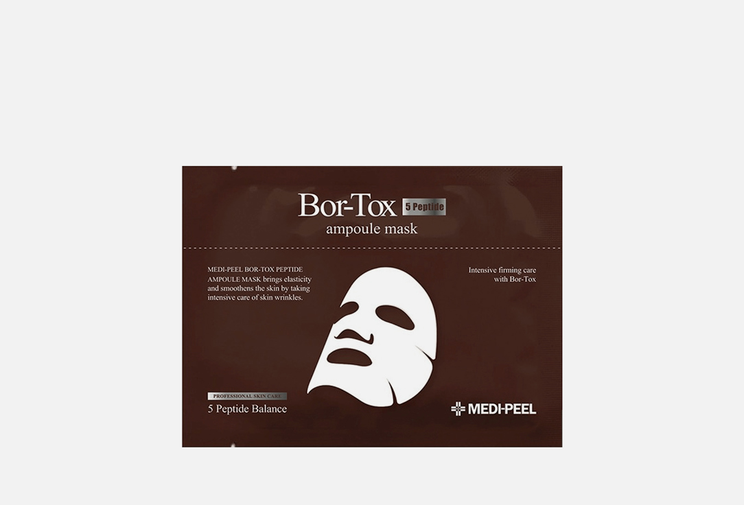 Ампульная маска с эффектом ботокса MEDI PEEL Bor-Tox Ampoule Mask 30 мл medi peel осветляющая ампульная маска с глутатионом bio intense glutathione white ampoule mask 10 шт