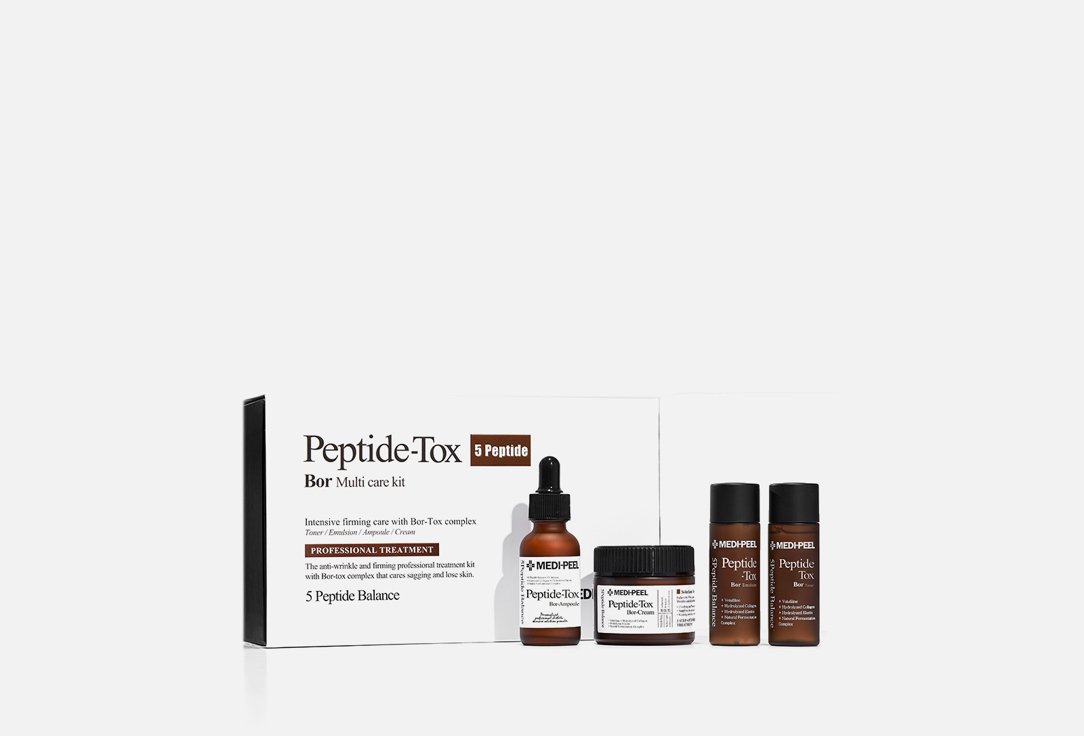 Набор для лица с эффектом ботокса MEDI PEEL Bor-Tox 5 Peptide Multi Care Kit  1 шт medi peel стик для лица bor tox peptide wrinkle stick