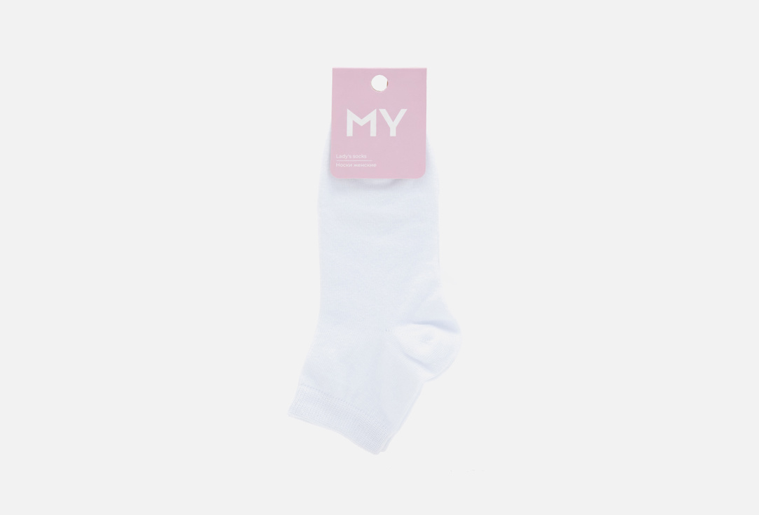 Носки MY Белый женские носки karmen средние размер 2 m 38 40 бежевый