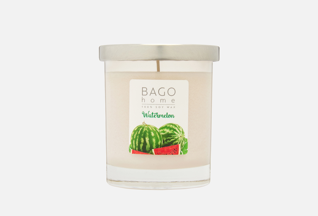

Ароматическая свеча BAGO HOME, Белый, Watermelon 132 г