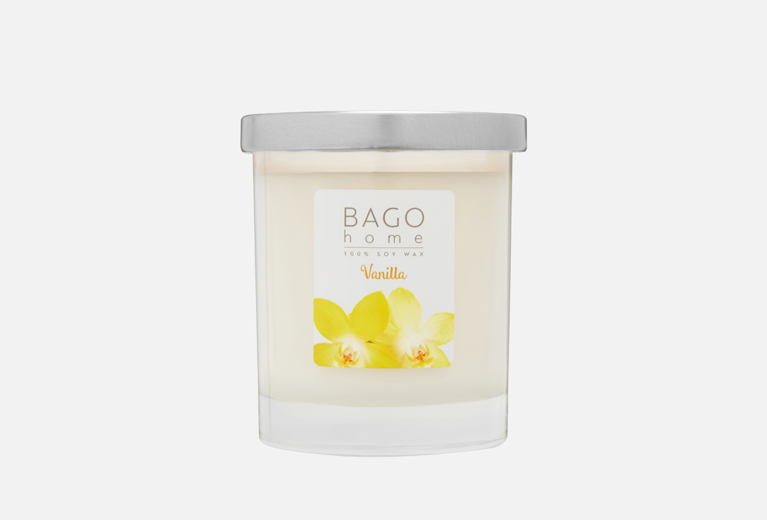 

Ароматическая свеча BAGO HOME, Белый, Vanilla 132 г