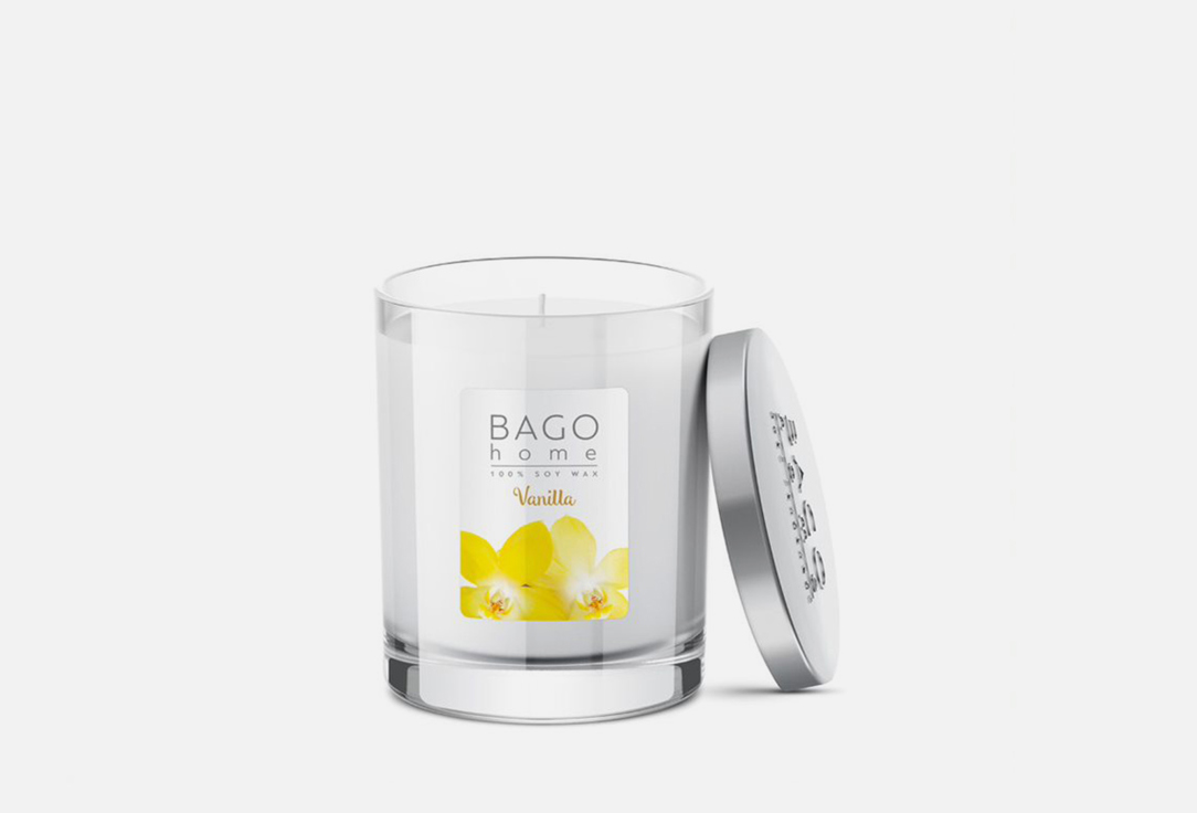 Ароматическая свеча BAGO HOME Vanilla 132 г свеча ароматическая letoile home ароматизированная свеча frankincense