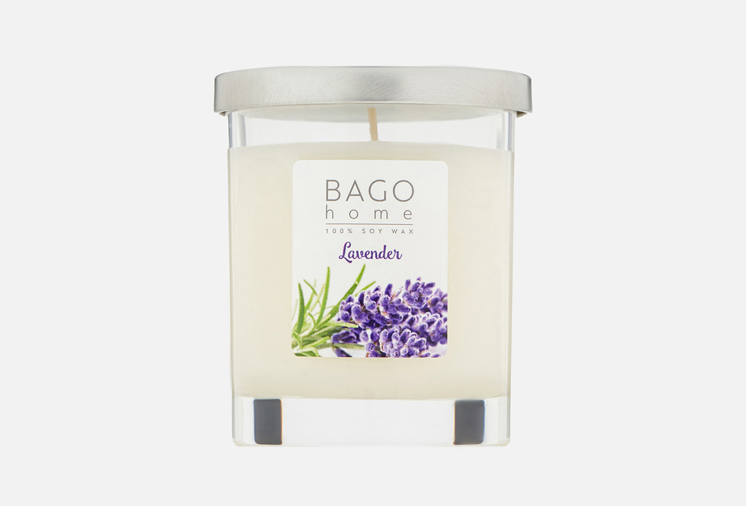 Ароматическая свеча BAGO HOME Lavender 132 г ароматическая свеча bago home holiday city 132 гр