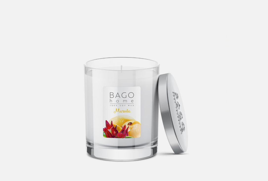 Ароматическая свеча BAGO HOME Marula 132 г bago home свеча ароматическая bago home морская вода 80 гр
