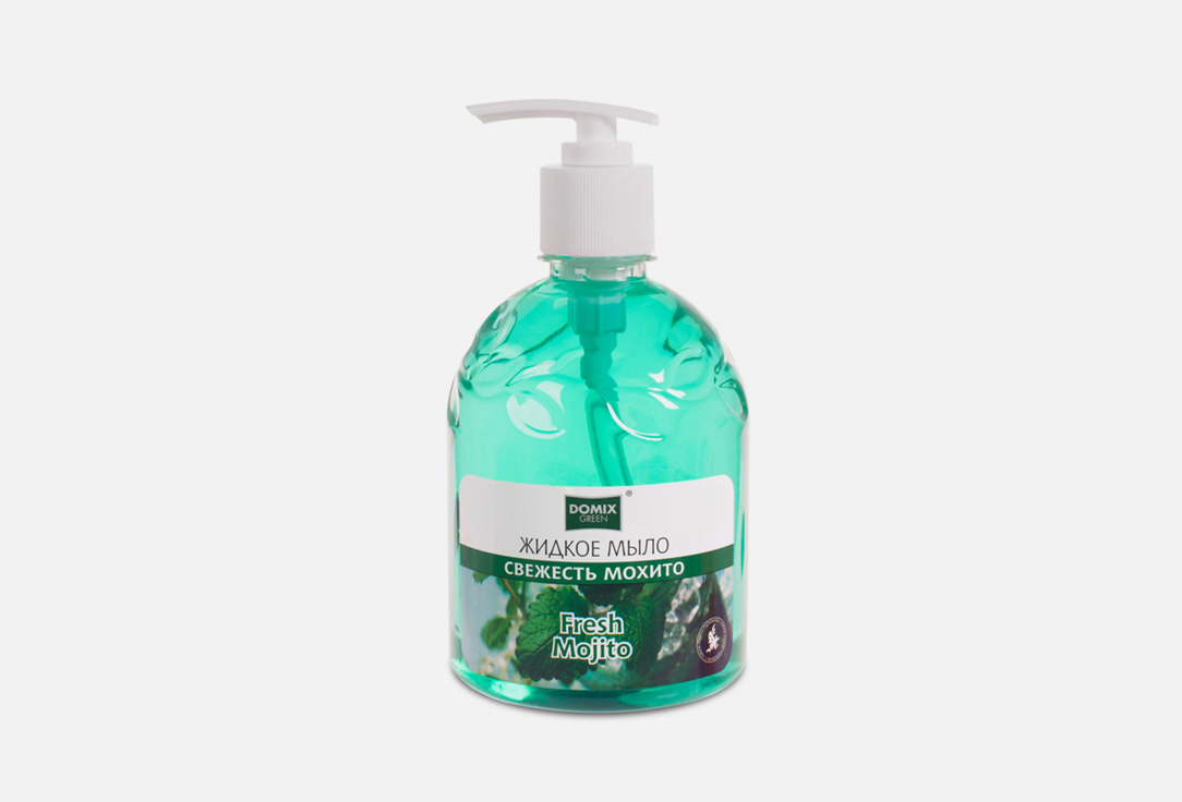 Жидкое мыло DOMIX GREEN Свежесть мохито 500 мл средства для ванной и душа domix green жидкое мыло спелая клюква