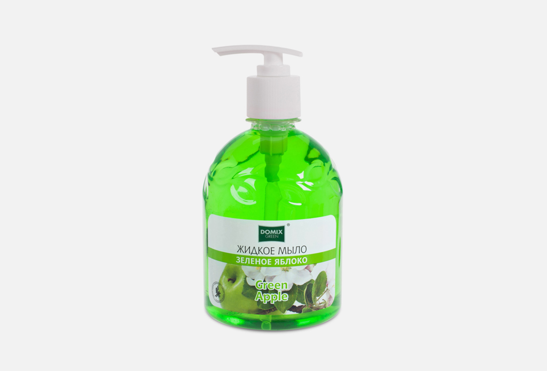 Жидкое мыло DOMIX GREEN Зелёное яблоко 500 мл жидкие мыла domix green жидкое мыло красный грейпфрут