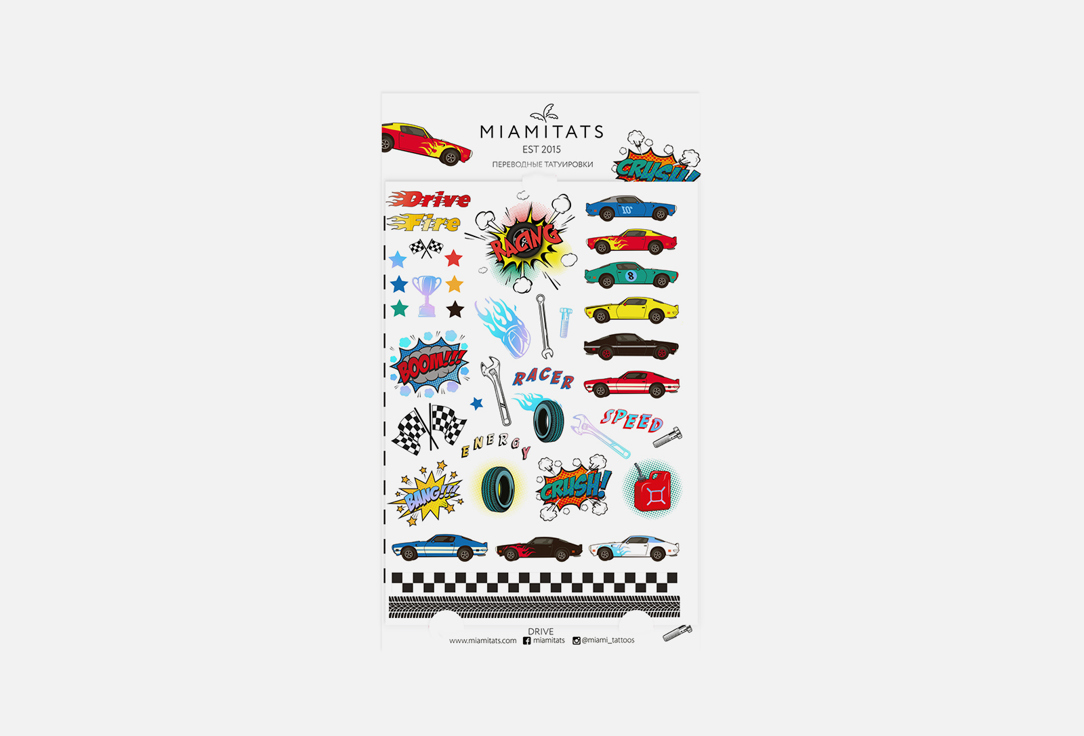 

Переводные тату MIAMITATS, KIDS Drive (maxi)