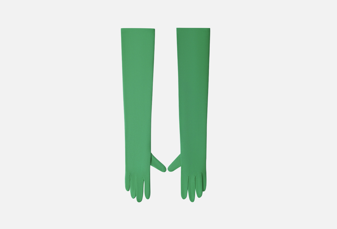 Перчатки удлиненные, зеленые Glove.me Long gloves Eustoma 