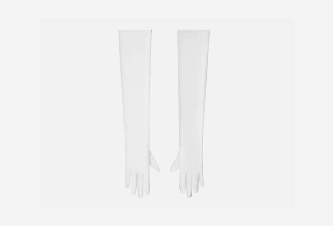 Перчатки удлиненные, белые Glove.me Long gloves Lily 