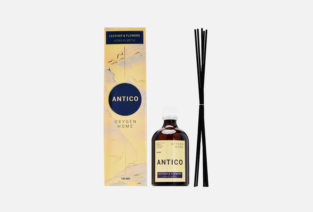 Изображение товара Диффузор с фибровыми палочками OXYGEN Home Antico Leather & flowers 100 мл