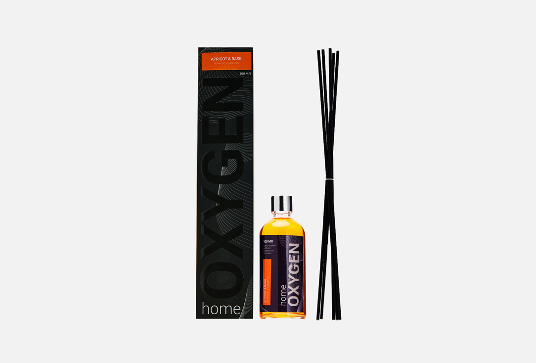 Изображение товара Диффузор с фибровыми палочками OXYGEN Home Base Apricot & basil 100 мл