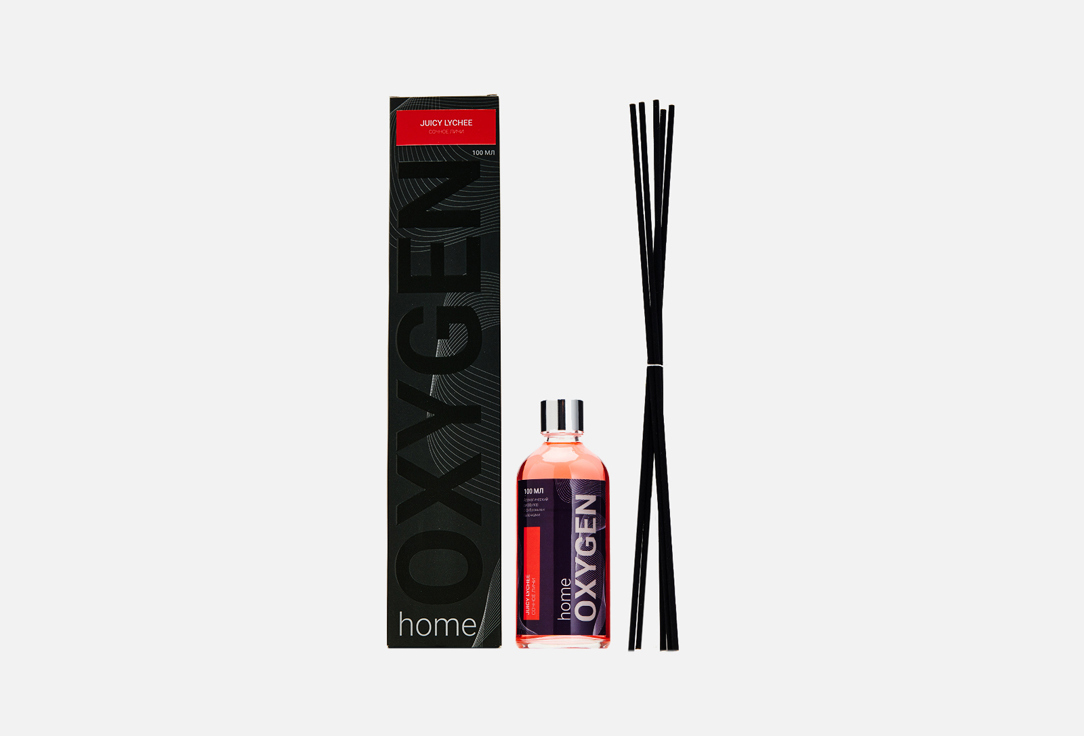 Изображение товара Диффузор с фибровыми палочками OXYGEN Home Base Juicy lychee 100 мл