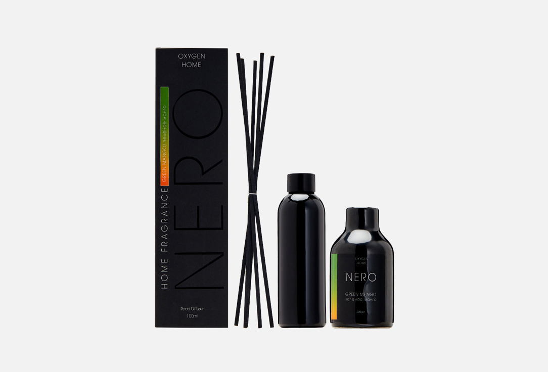 

Диффузор с фибровыми палочками OXYGEN HOME, Nero green mango 100 мл