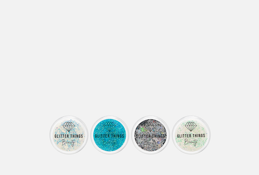 Набор гель-глиттеров GLITTER THINGS BEAUTY №5 4 шт
