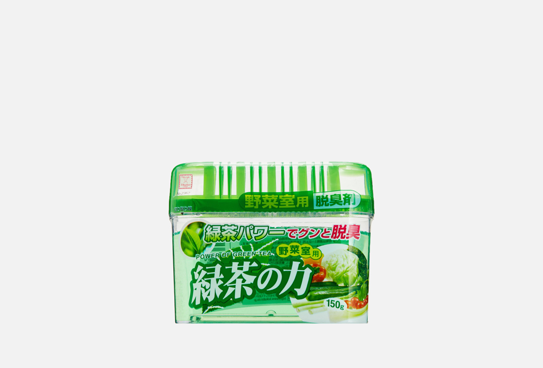 Поглотитель неприятных запахов KOKUBO Для овощного отделения холодильника с экстрактом зеленого чая 150 г 