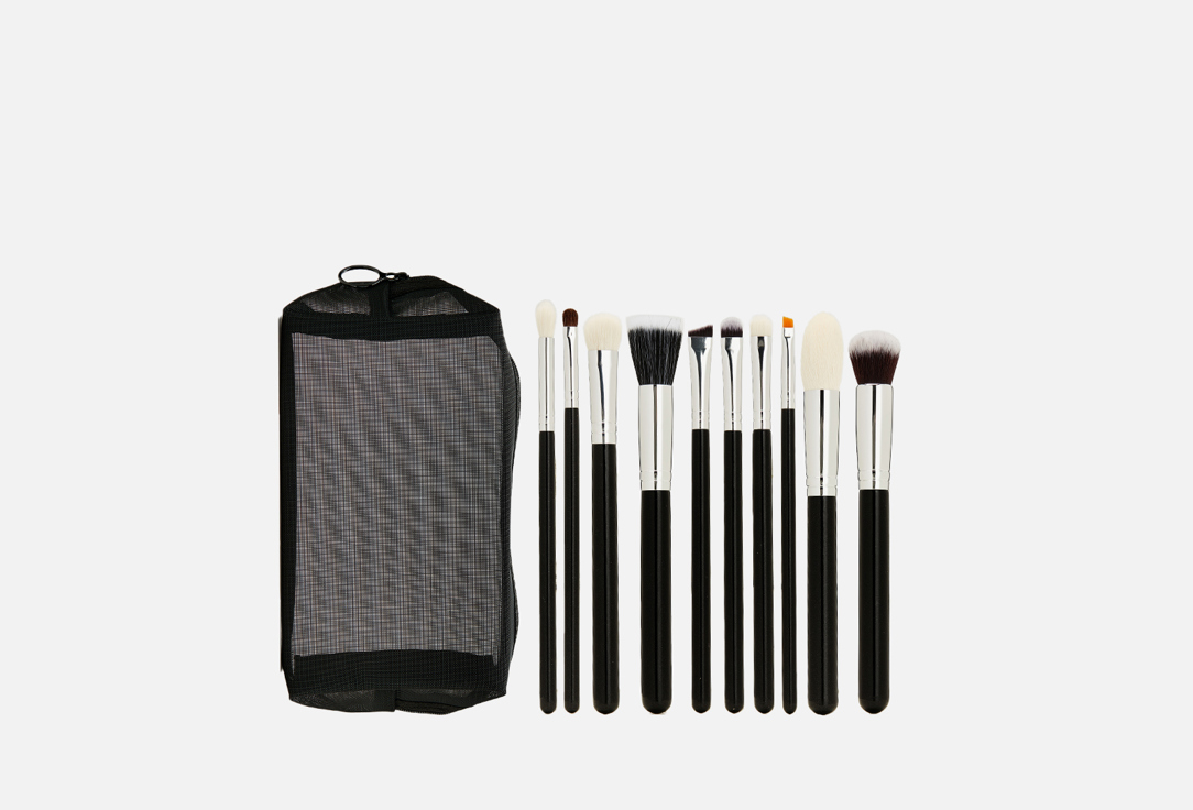 Изображение товара Профессиональный набор кистей для макияжа Camale К3 из 10 штук с косметичкой