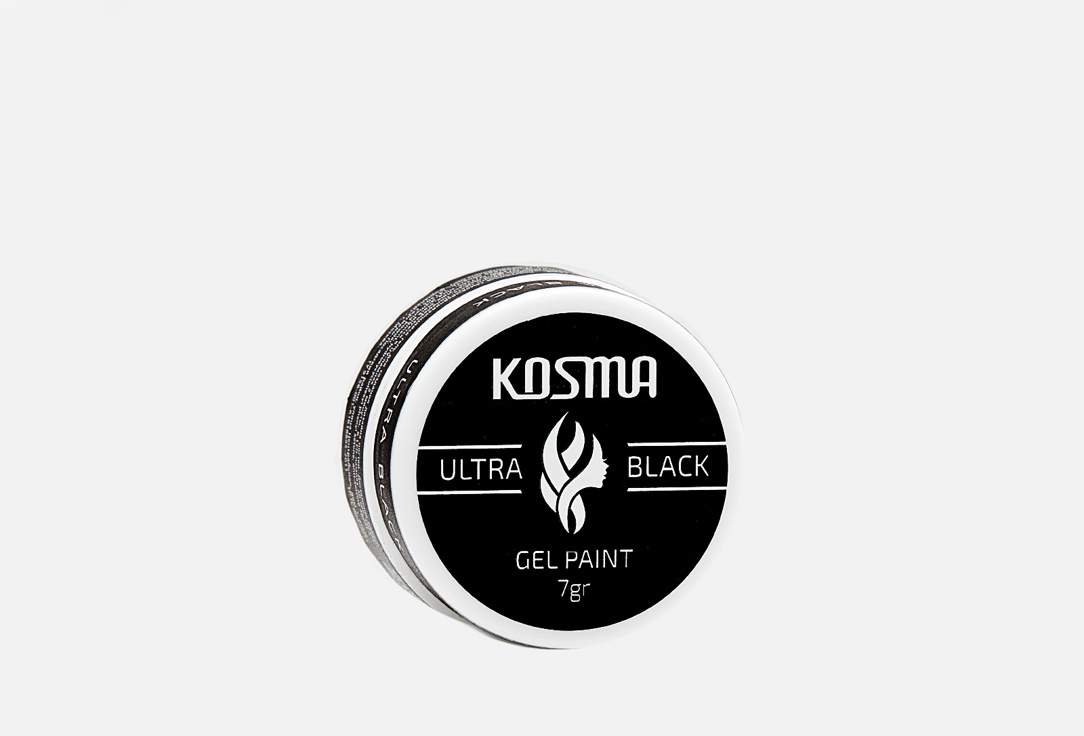 Гель-краска KOSMA Gel Paint Ultra Black угольно черная