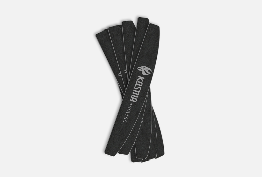 Изображение товара Набор пилок для ногтей 150/150 KOSMA large black plastic base