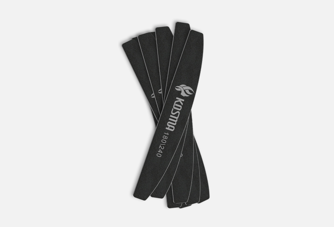 Изображение товара Набор пилок для ногтей 180/240 KOSMA large black plastic base