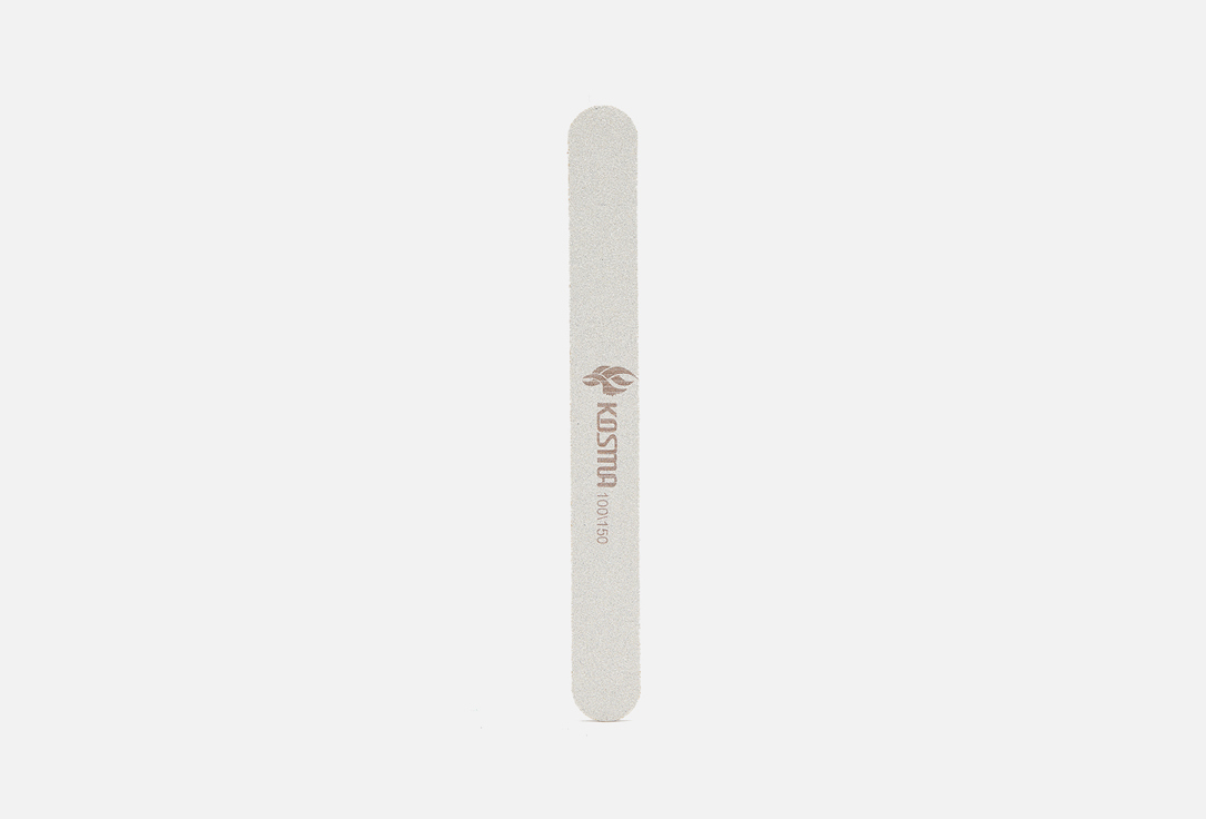 Пилка для ногтей 100/150 KOSMA Large white plastic base 1 шт