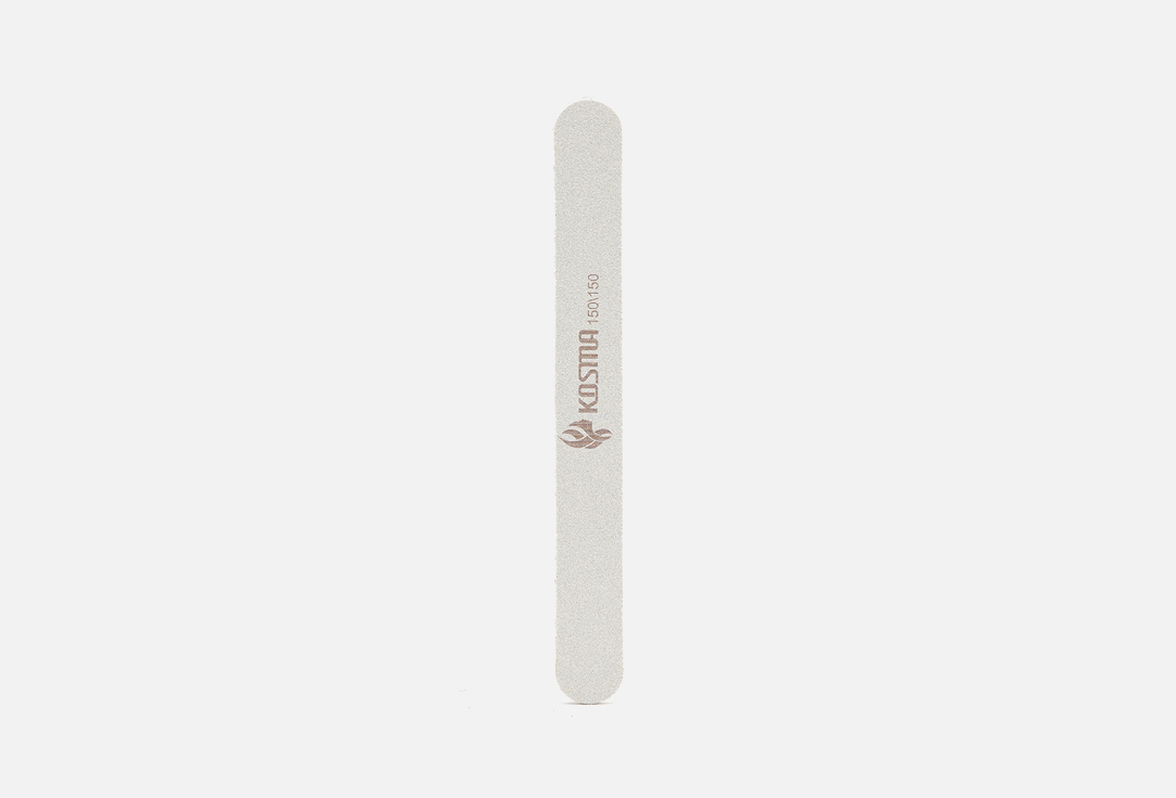 Пилка для ногтей 150/150 KOSMA large white plastic base 