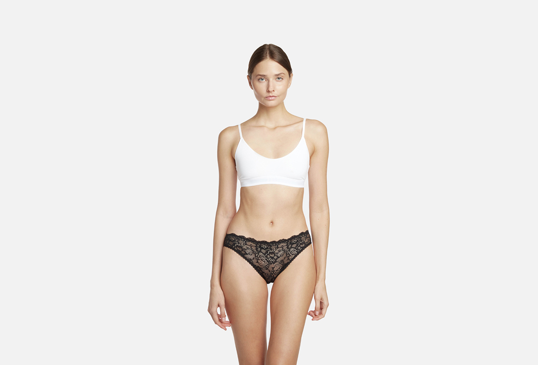 Изображение товара Женские слипы INNAMORE Clusia nero хлопок эластан кружево 40