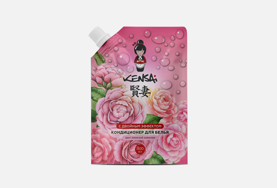 

Кондиционер для белья, сменный блок KENSAI, Цвет японской камелии 800 мл