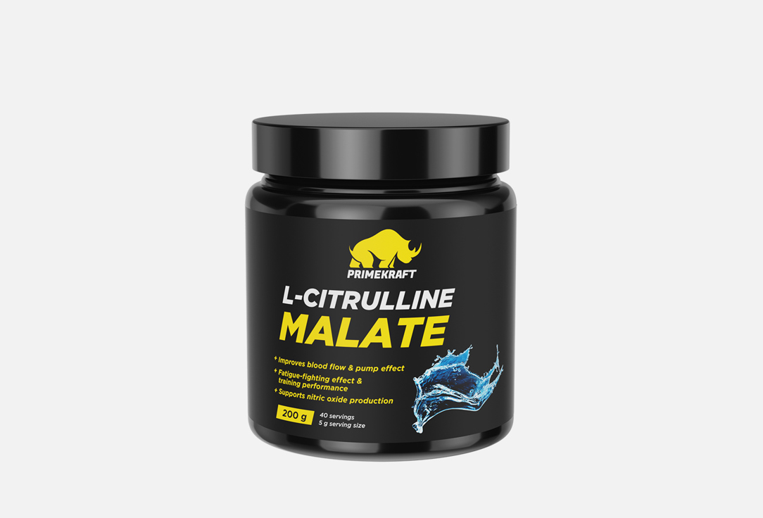 Биологически активная добавка PRIME KRAFT L-Citrulline Malate 200 г аминокислота prime kraft 2 1 1 персик маракуйя 150 гр