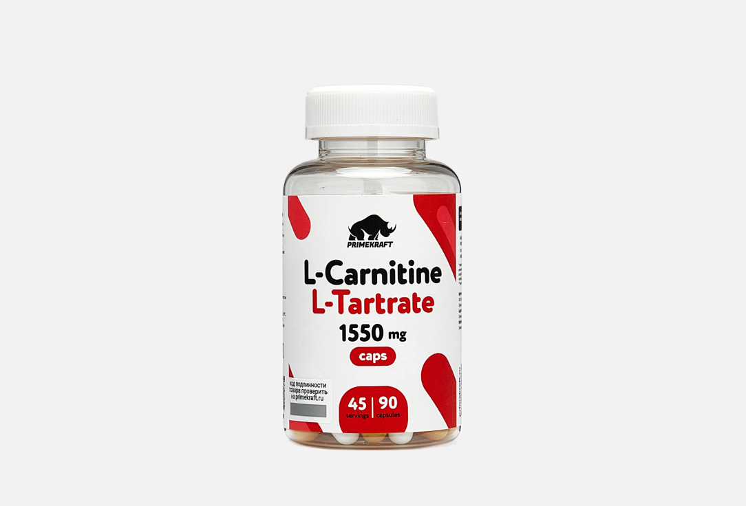 Биологически активная добавка PRIME KRAFT L-CARNITINE L-TARTRATE 90 шт л карнитин l сarnitine prime kraft l carnitine 200 г нейтральный