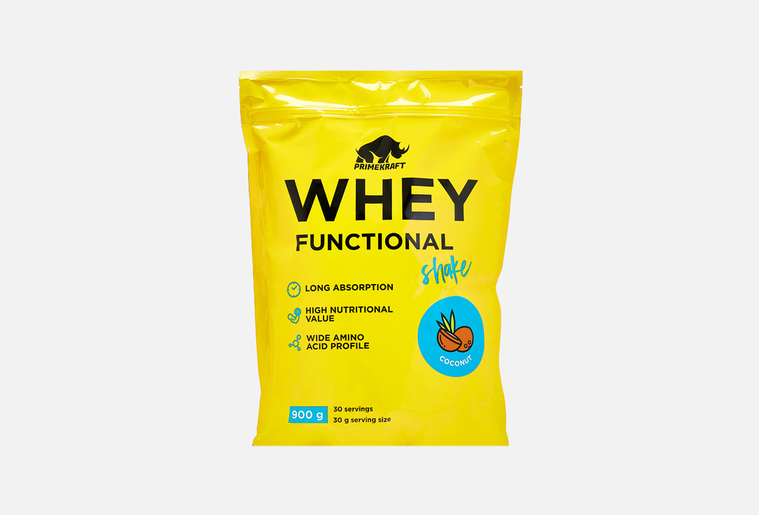 Изображение товара Коктейль протеиновый Prime Kraft Whey Functional Shake, Кокос